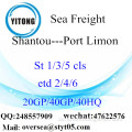 Shantou Port Seefracht Versand nach Hafen Limon